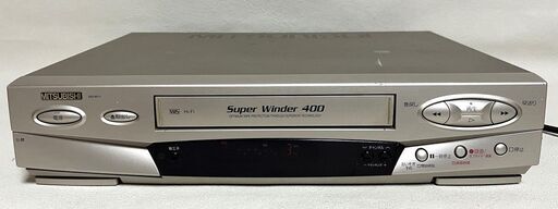 【G648】ジャンク/MITSUBISHI/三菱/ビデオカセットレコーダー/ビデオデッキ/HV-H11/1999年製/リモコン付/通電のみ確認