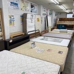 【愛品館 江戸川店 】ダブルベッド 
スチールフレーム  NITORI（ニトリ）の画像
