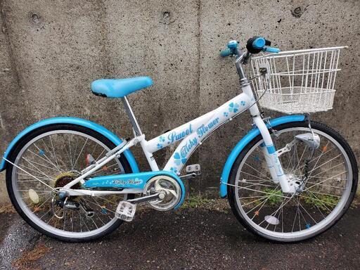 B517 子供自転車★Clichy Flower★22インチ★6段変速