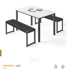 ダイニングテーブル4人掛け(椅子無し)の画像