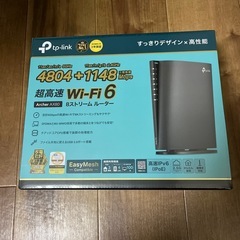 新品wi-fiルーター  　TP link 
AX 6000新品未開封