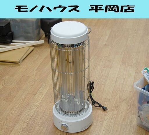 ユアサプライム レトロ調電気ストーブ 2022年製 ホワイト YGT-D800D 動作確認済み 電気ヒーター 暖房  札幌市 清田区 平岡