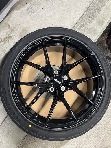 TOMS 19インチ 鍛造ホイールセット ブリヂストン REGNO