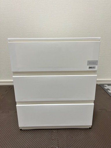 ニトリ 引出 Nインボックス A4 奥深 3段（ホワイト）