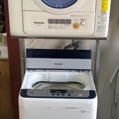 乾燥機（パナ2016年）＆洗濯機（パナ2014年）＆台　３点セット