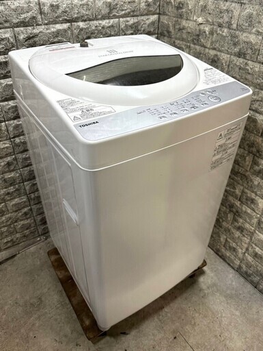 大阪送料無料★3か月保障付き★洗濯機★2018年★東芝★5kg★AW-5G6★S-734
