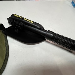 MULTI-PURPOSE ミリタリーショベル No.3 ケース付 スポーツショベル 折りたたみスコップ ツルハシ 中古品 ③の画像