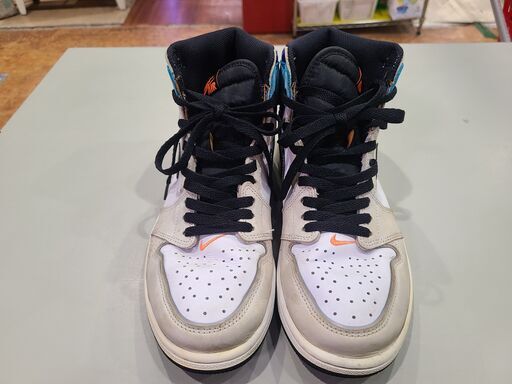 【愛品館 市原店】NIKE AIR JORDAN1オリジナル ホワイトスニーカー27.0㎝