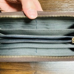 長財布 ラウンドファスナー パイソン 本革 の画像