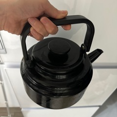野田琺瑯 やかん 黒 アームケトルの画像