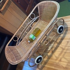 ラタン　ゆりかご　3way 揺籠　揺かご　籐家具