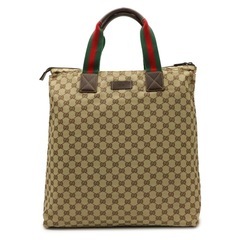 バッグGUCCI グッチ GGキャンバス シェリーライン ラージトート