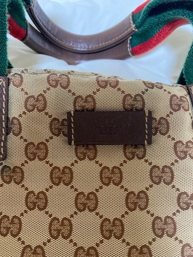 バッグGUCCI グッチ GGキャンバス シェリーライン ラージトート