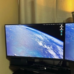 (売却済)acer 27インチフルHDモニターを2台セット！数週間使用した程度の美品ですの画像