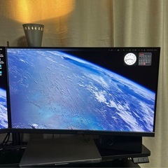 (売却済)acer 27インチフルHDモニターを2台セット！数週間使用した程度の美品ですの画像