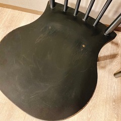 IKEA イケア 黒 ダイニングチェア2脚セット クッション付き ノッラリード  NORRARYD 　の画像