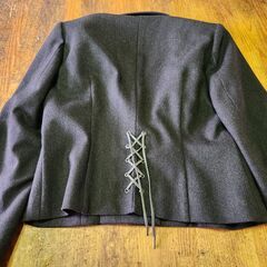 JUNKO KOSHINO コシノジュンコ　ウール　上着　ブラウン　9号　美品の画像