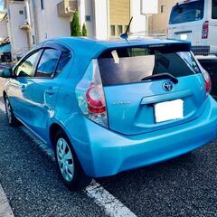 アクアS　H25　車検8/8　走行53000キロ　社外メモリーナビ＆フルセグTV　カラーバックカメラ　ドラレコ　ETC　スマートキーの画像