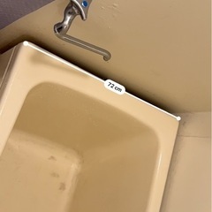 都市ガス風呂釜ホールインワンとバスタブの画像