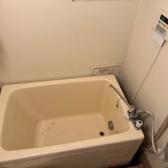 都市ガス風呂釜ホールインワンとバスタブの画像