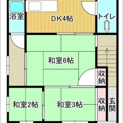 敷礼ゼロ⭐️ ネット無料⭐️神戸市長田区丸山町3DK2階⭐️ペッ...