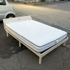【ジモティ限定特価】 【タンスのゲン】 ダブルサイズベッド すの...