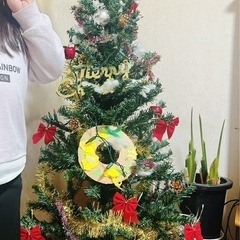 150cm クリスマスツリー ピカピカライト (オーナメントはあ...