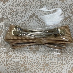 リボン　バレッタの画像