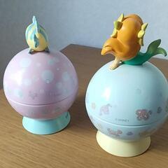 東京ディズニーシーリトルマーメイド
アリエル＆フランダー　
お菓子空容器　2セットの画像