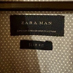 ZARA 水色 ライトブルー Yシャツ（メンズ）の画像