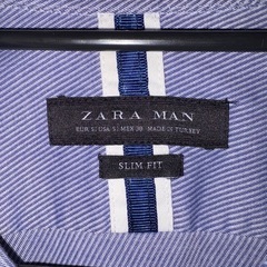 ZARA ブルー系　シャツ（メンズ）の画像