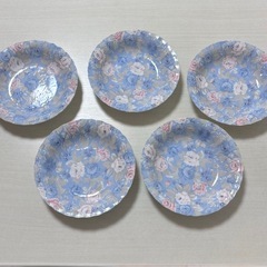 ☆食器まとめ売り☆水色、花柄プレート