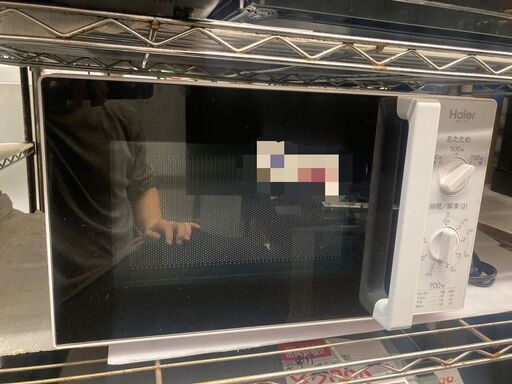 ☆中古￥4,500！Haier　電子レンジ　家電　JM-17F-60型　2018年製　【BK004】