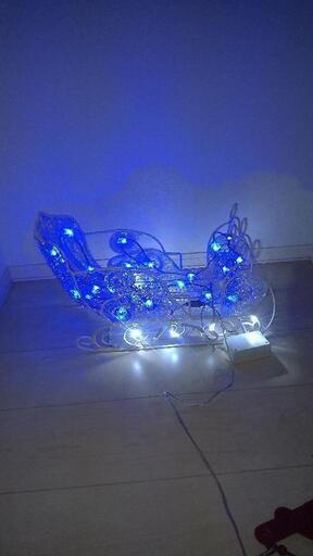 クリスマス　そり　LED　屋内屋外