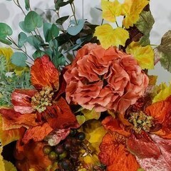 アレンジメントフラワー・オータムフラワー・パンプキンアートフラワーベース・01の画像