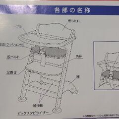 KATOJI　ベビーチェア　ファニカ　説明書付の画像