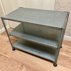 ★無料★無印良品　スチール　ユニット　シェルフ　グレー　