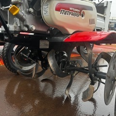 三菱MM408管理機実働美品中古4.2馬力耕運機、移動車輪付き埼玉県の画像