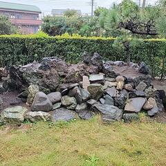 ガーデニング　庭石、溶岩石　無料で差し上げます！