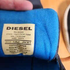 【早い者勝ち】DIESEL ディーゼル　ハイカットスニーカー 26.5センチの画像