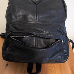 値下げ！【早い者勝ち】And  A のレザーリュック(黒)ですの画像