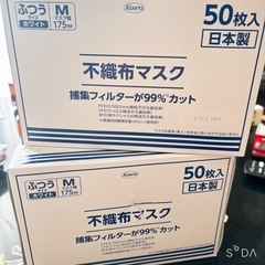 不織布マスク(白)