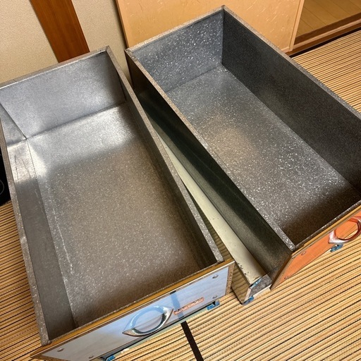昭和レトロ　ブリキ　収納ボックス