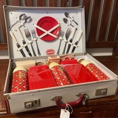 イギリス 英国 ビンテージ ピクニックハンパー ピクニックセット
