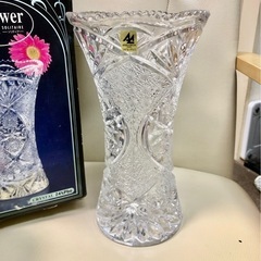 【未使用品】石塚硝子 ソリティア 花器L クリスタル花瓶