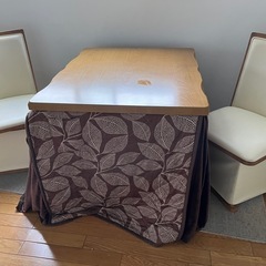 ダイニングテーブル、こたつ、2人用
