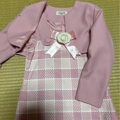 COLTE ピンク チェック柄 ワンピース スーツの画像