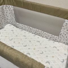 【おまけ敷きパッド2枚付き】hdzmj ベビーベッドの画像