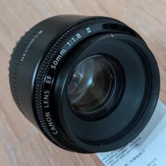 【お話中】Canon　キャノン　EF50mm  f1.8 II　単焦点レンズの画像