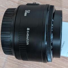 【お話中】Canon　キャノン　EF50mm  f1.8 II　単焦点レンズの画像